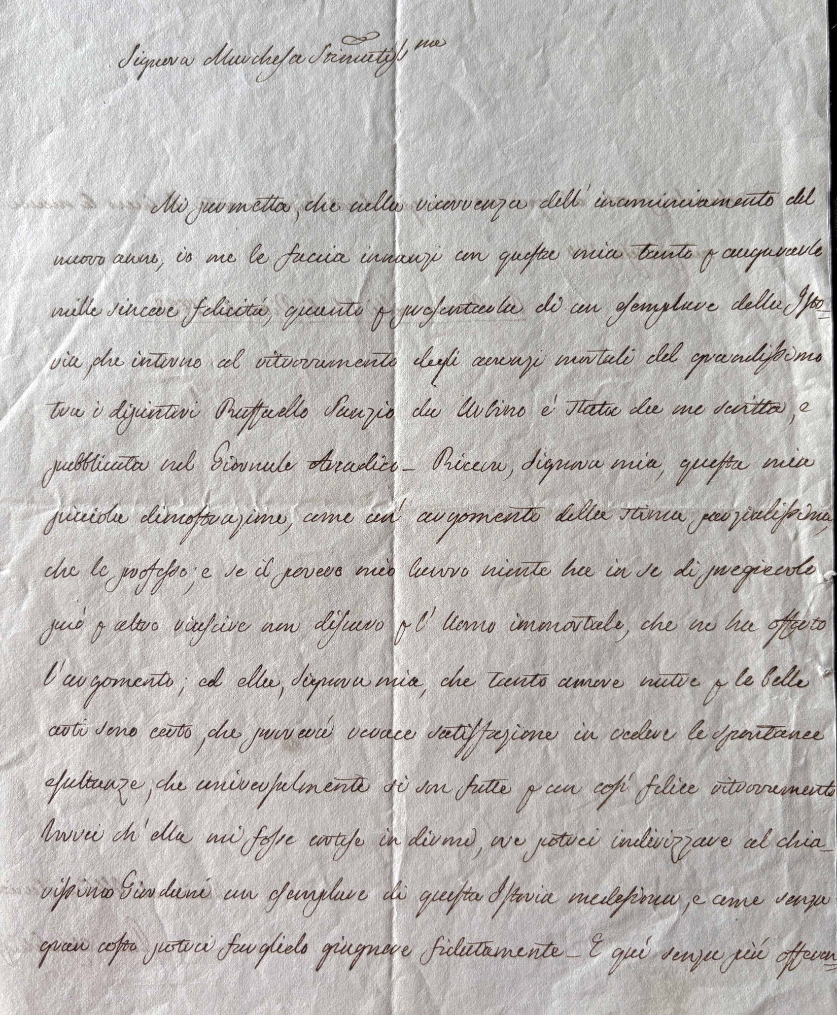 Pietro Odescalchi, sue lettere